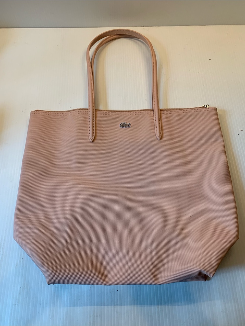 Lacoste Blush Pink Tote with Top Handles